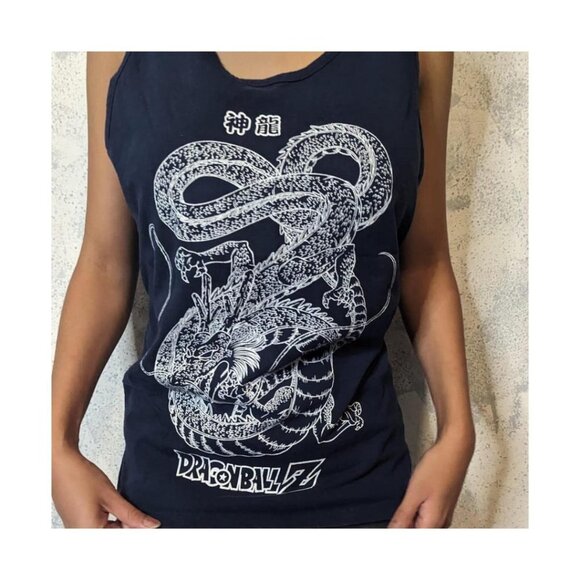 Dragon Ball Z Tops - Blue Dragon Ball Z Muscle Shirt